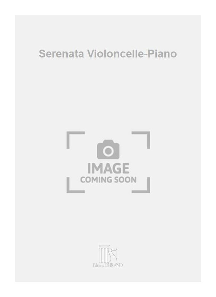Serenata Violoncelle-Piano